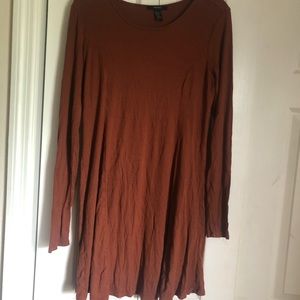 Long sleeve skater dress